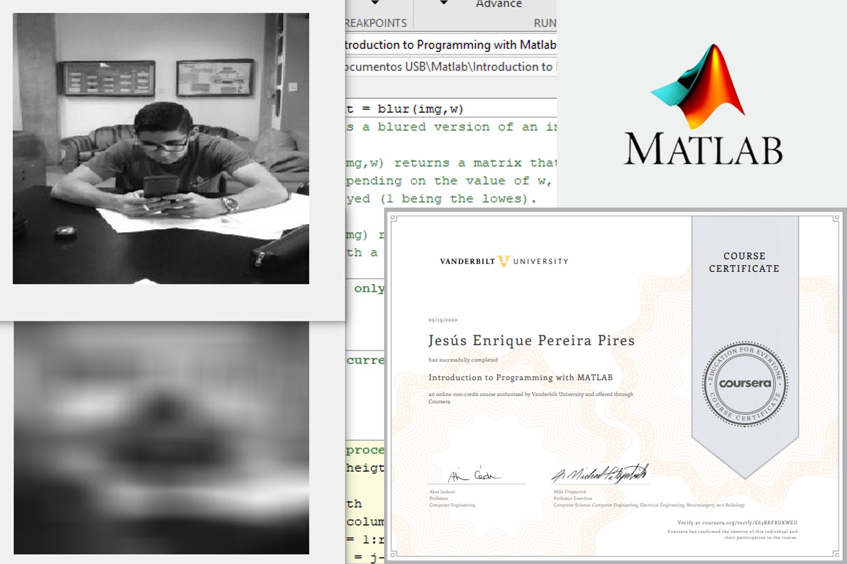 Collage of MATLAB achievements