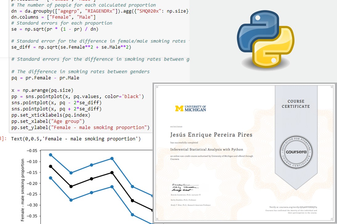 Collage of Python coding