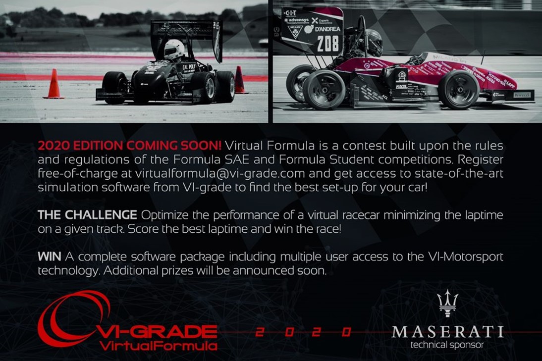 flyer of the 2020 VI-GRADE competition