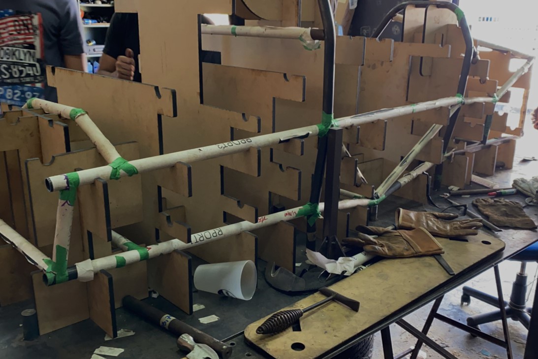 picture of the construction itself